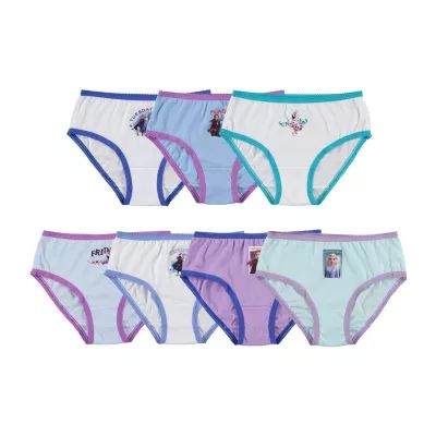 Little & Big Kid Girls Frozen 7 Pack Brief Panty Gup8696