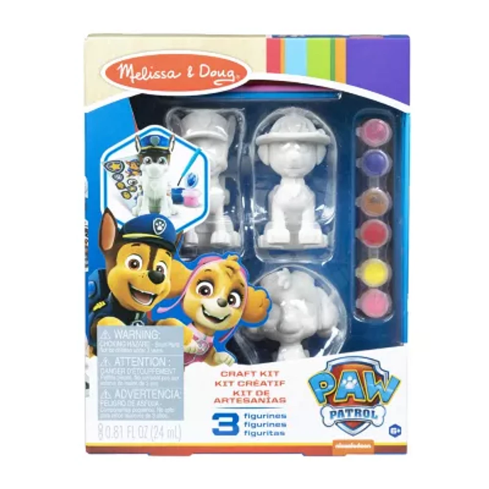 Melissa & Doug Paw Patrol Craft Kit - Pup Figurines Toy Tool
