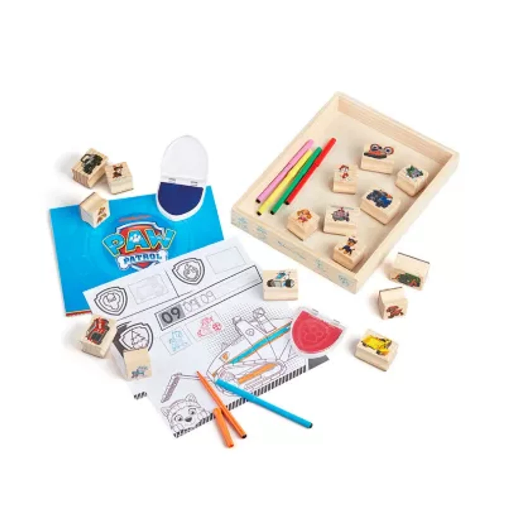 Melissa & Doug Paw Patrol Wooden Stamps Activity Set Toy Tool