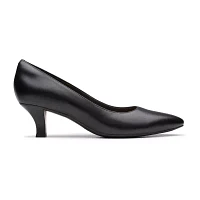 Clarks Kepley Vine Womens Pointed Closed Toe Kitten Heel Pumps