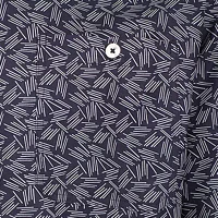 ANGLR Casual Woven Aloha Blueprint Mens Short Sleeve Classic Fit Stretch Fabric Button-Down Shirt