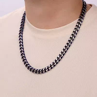 Mens Stainless Steel Inch Curb Chain Necklace