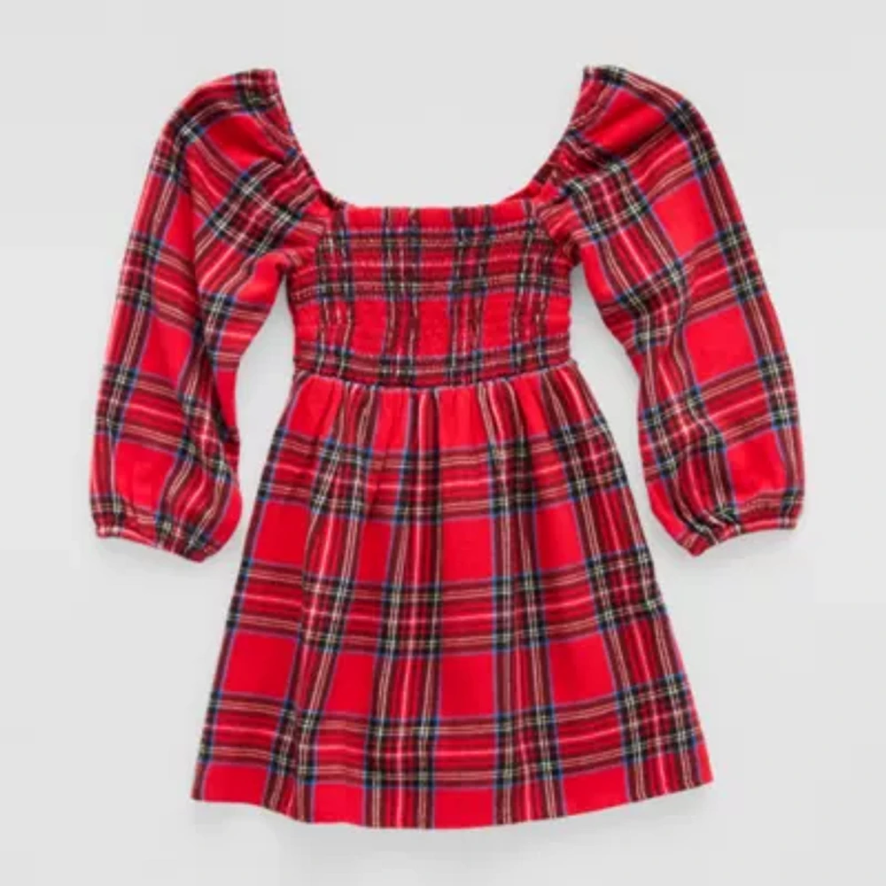 Thereabouts Little & Big Kid Girls Long Sleeve A-Line Dress