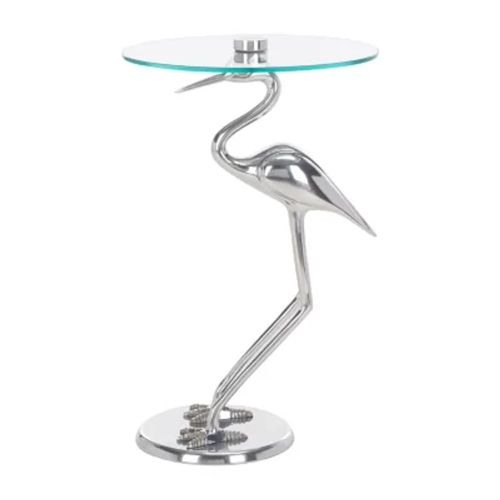 Tori Glass Top Glass End Table