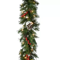 National Tree Co. Frosted Berry Christmas Indoor Outdoor Garland