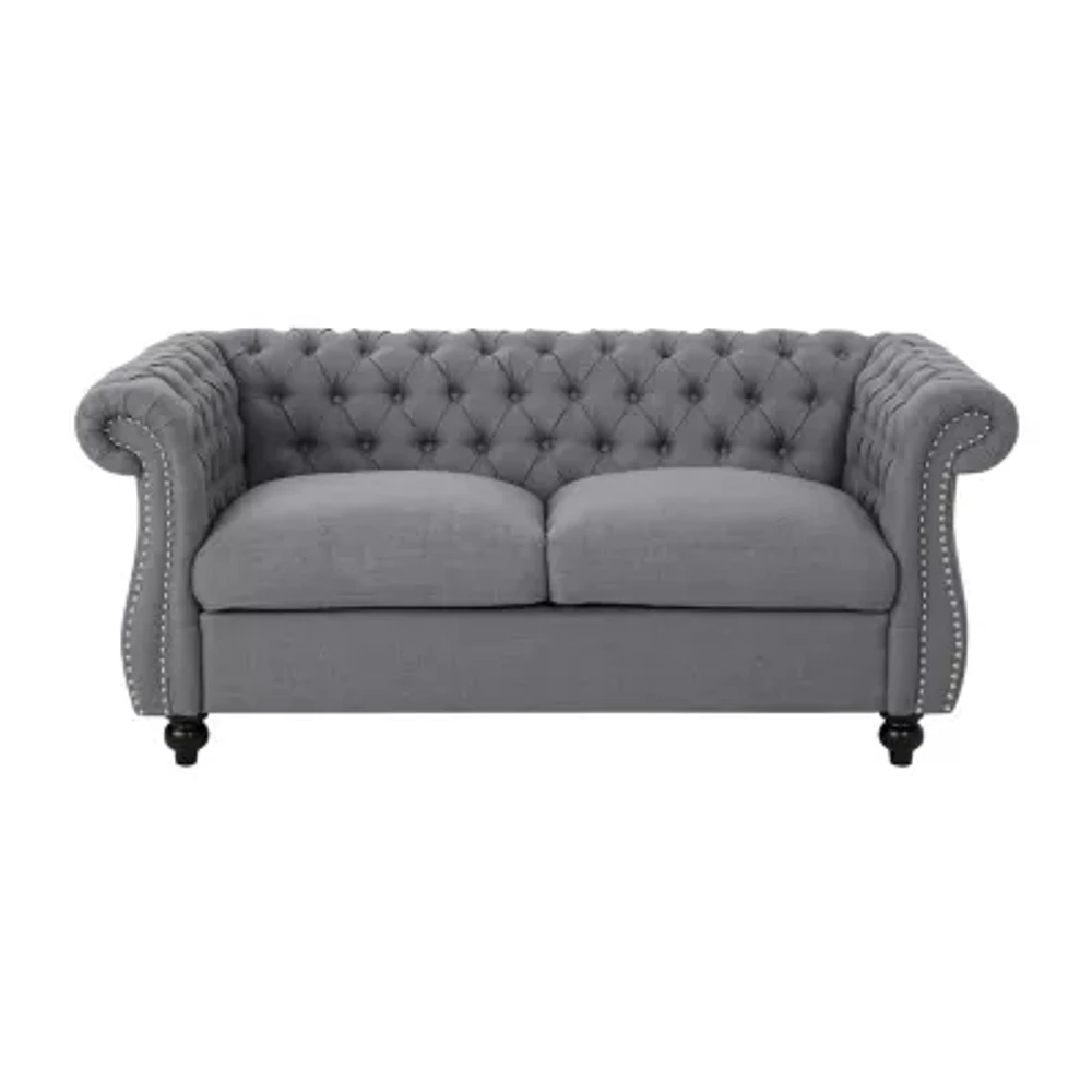 Somerville Roll-Arm Upholstered Loveseat
