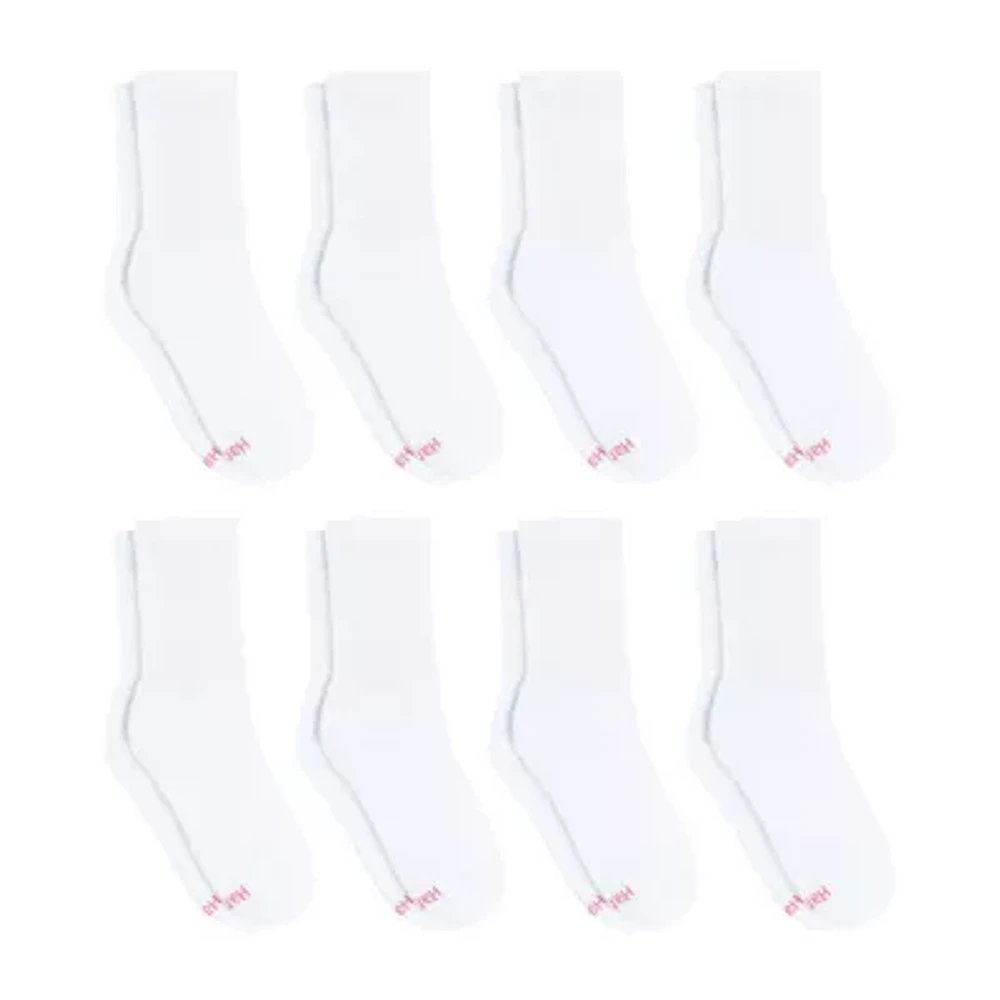 Hanes Cool Comfort Cushion Womens 8 Pair Crew Socks