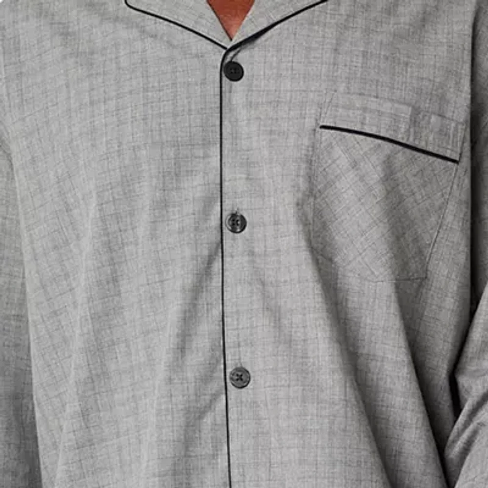 Stafford Modal Mens Long Sleeve 2-pc. Pajama Sets