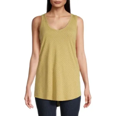 a.n.a Womens Scoop Neck Sleeveless Tank Top