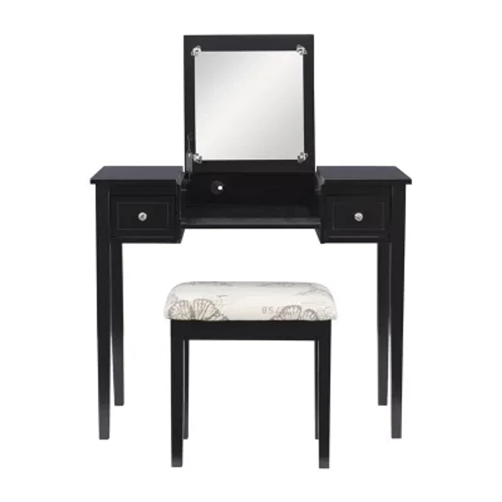 Ada Butterfly 2-pc. Vanity & Stool Set