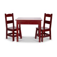 Melissa & Doug Wooden Table Chairs - Natural 3-pc. Chair Set