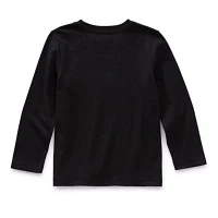 Okie Dokie Toddler Boys Crew Neck Long Sleeve Regular Fit Graphic T-Shirt