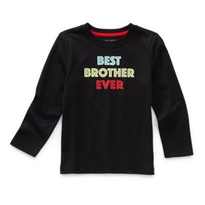 Okie Dokie Toddler Boys Crew Neck Long Sleeve Regular Fit Graphic T-Shirt