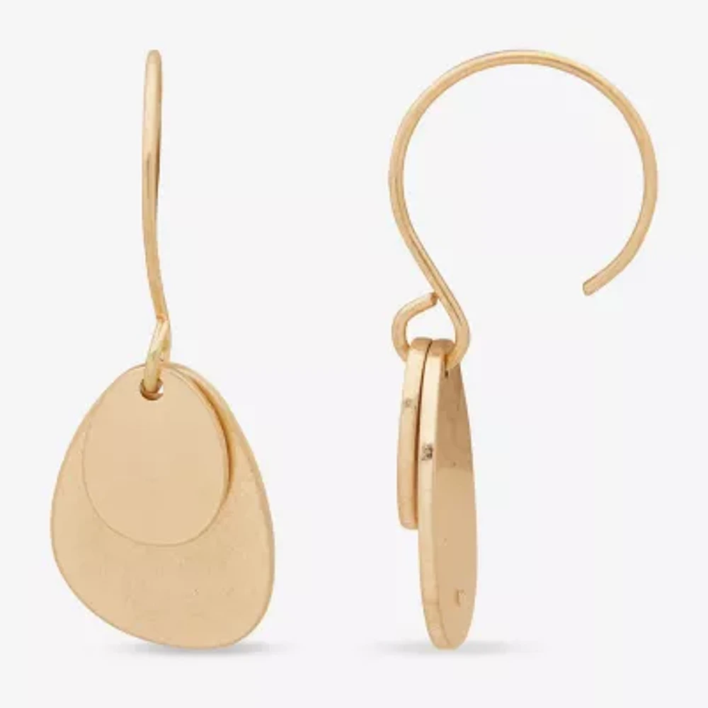 a.n.a Gold Tone Womens Drop Earrings