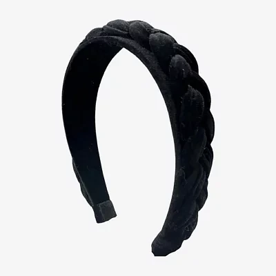 Bijoux Bar Black Velvet Braided Headband