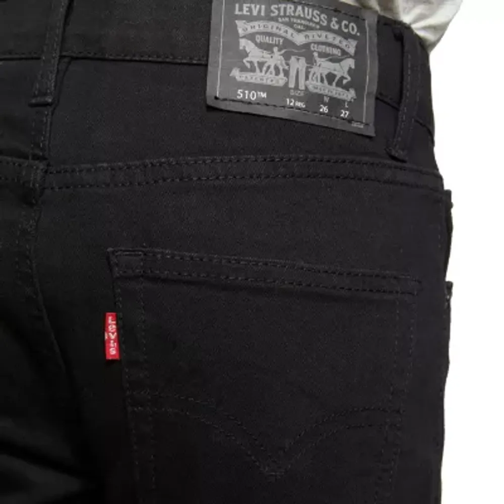Levi's Big Kid Boys Adjustable Waist Stretch Fabric 510 Skinny Fit Denim Jean