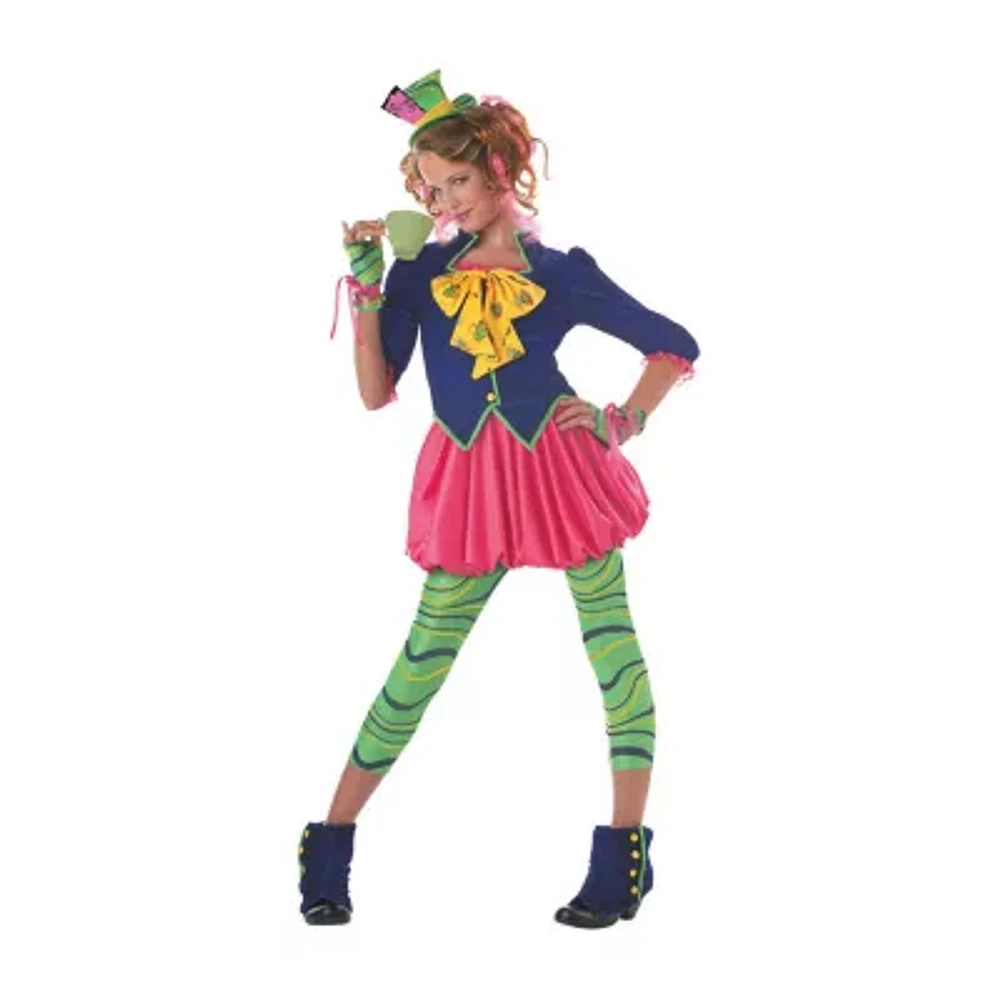 Little & Big Kid Girls The Mad Hatter Alice in Wonderland Costume