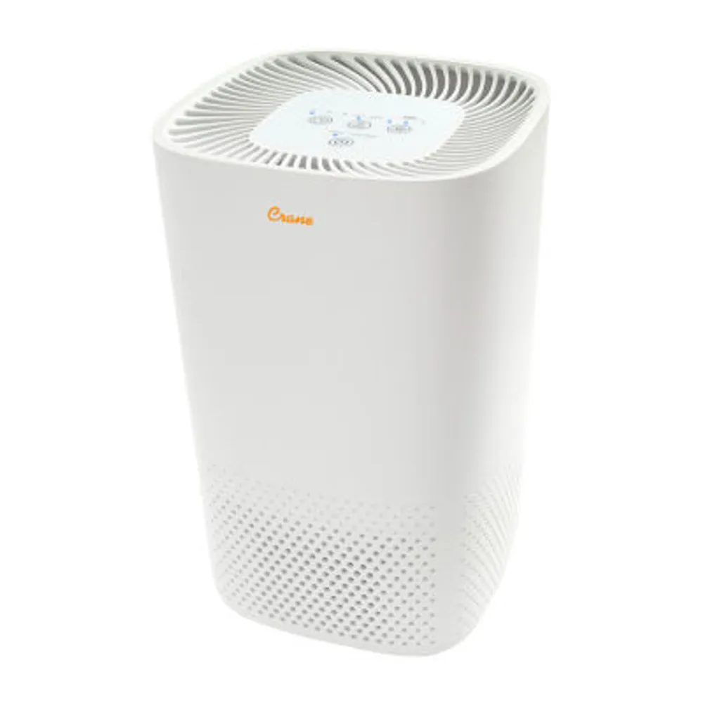 Crane True HEPA Air Purifier With Germicidal UV Light, 250 Sq Ft. Coverage, Standard