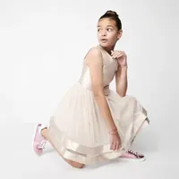 Speechless Little & Big Kid Girls Sleeveless Fit + Flare Dress