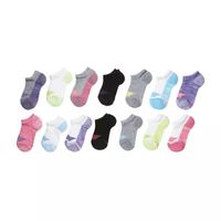 Hanes Ultimate Little & Big Kid Girls 14 Pair No Show Socks