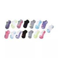 Hanes Big Kid Girls Multi-Pack 15 Pair No Show Socks