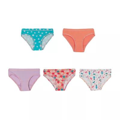 Hanes Ultimate Stretch Little & Big Girls 5 Pack Hipster Panty