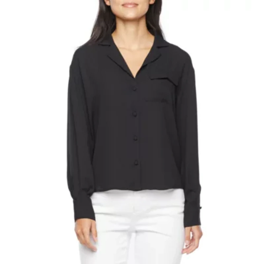 Worthington Womens Long Sleeve Regular Fit Button-Down Shirt
