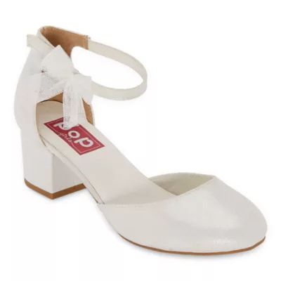 Pop Little & Big  Girls Brighten Closed Toe Block Heel Pumps