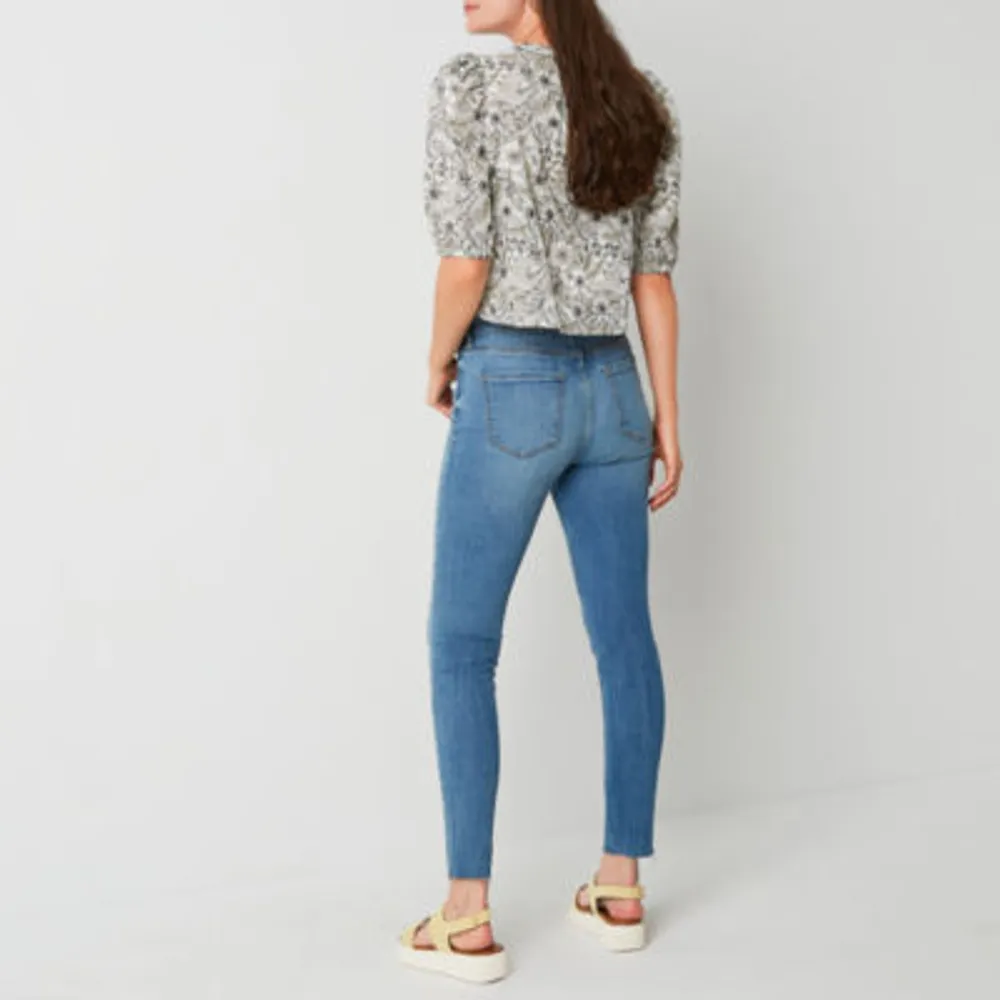 a.n.a Womens Button Fly Skinny Fit Jean