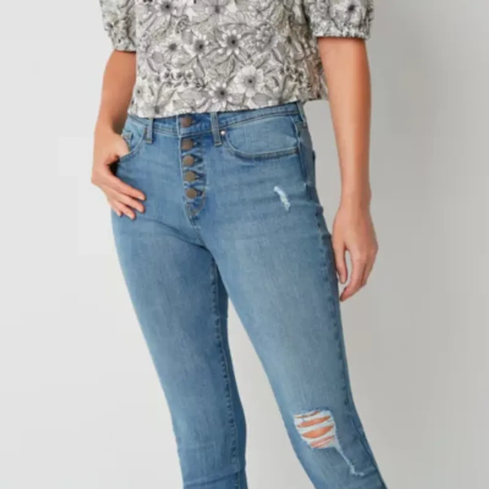 a.n.a Womens Button Fly Skinny Fit Jean