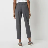 Stylus Womens Ankle Mid Rise Regular Fit Pull-On Pant