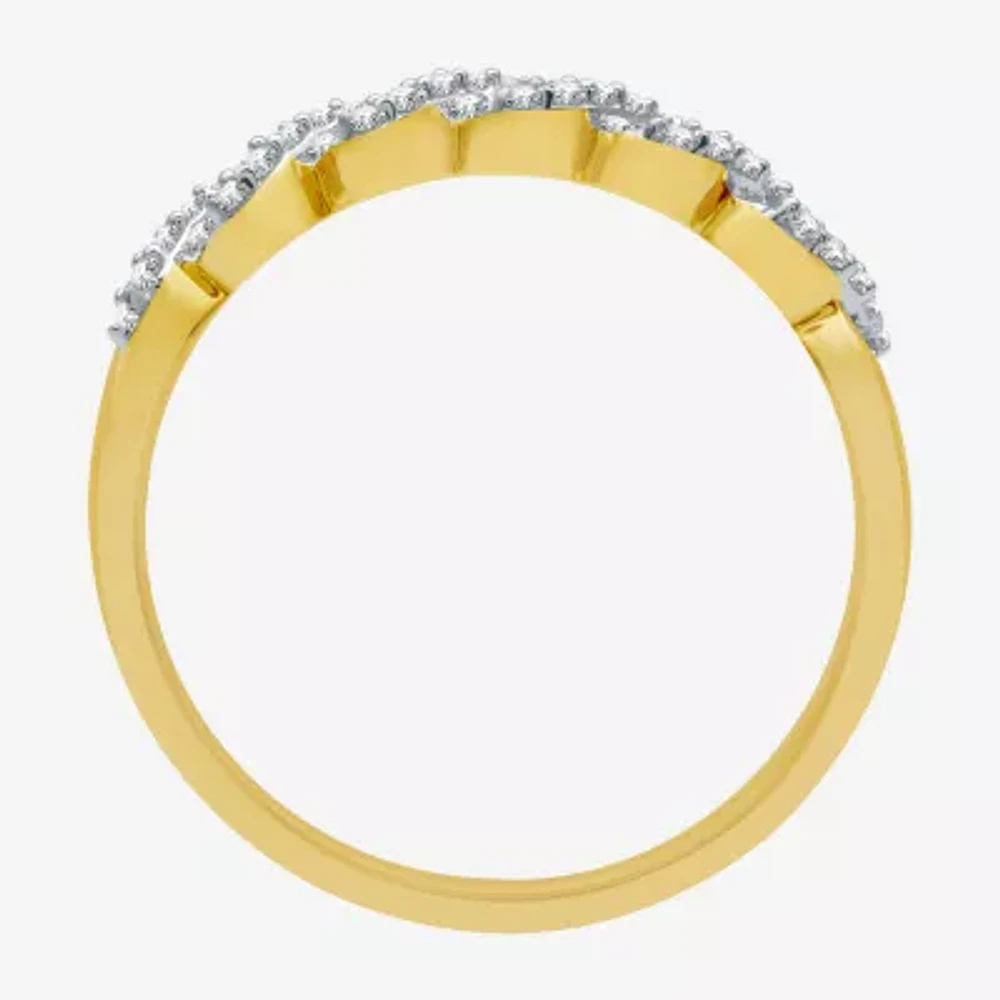 I Said Yes (H-I / I1) Womens 1/4 CT. T.W. Lab Grown White Diamond Sterling Silver Anniversary Wedding Band