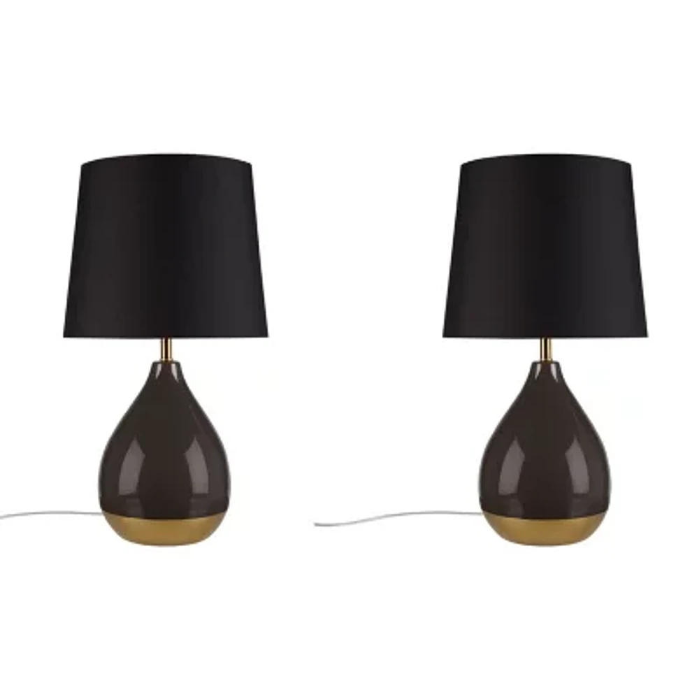 510 Design 21.5 Liora 2-Tone 2-pc. Lamp Set