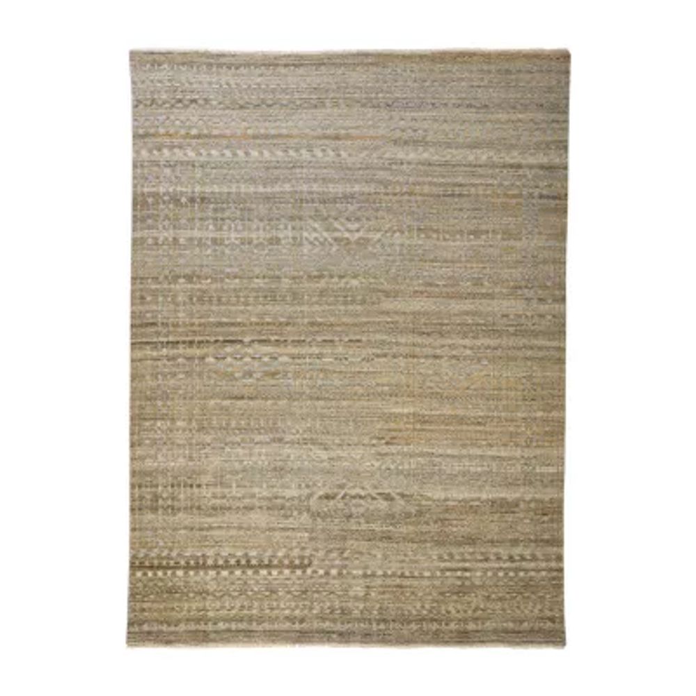 Weave And Wander Eckhart Abstract Hand Knotted Indoor Rectangle Accent Rugs