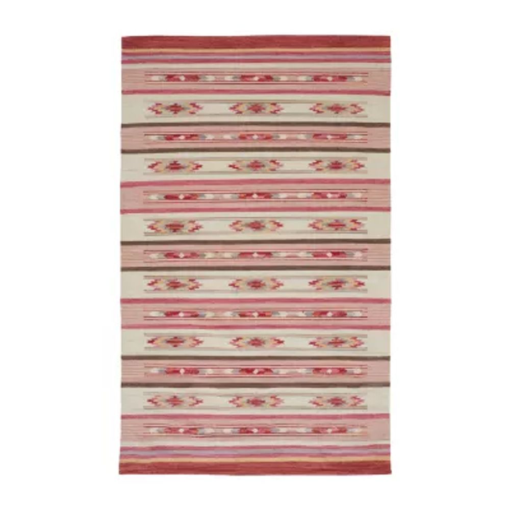 Weave And Wander Galvin Stripe Flatweave Reversible Indoor Rectangle Area Rugs