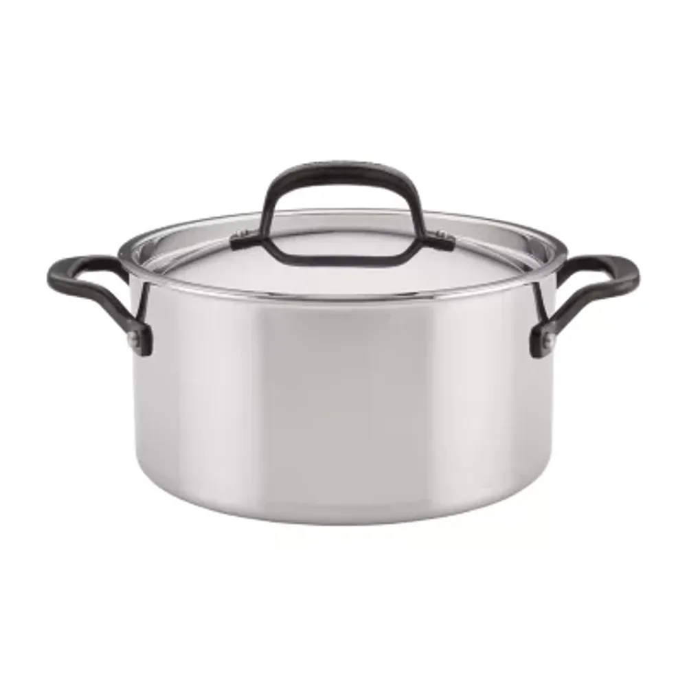KitchenAid 5-Ply Clad Stainless Steel 6-qt. Stockpot with Lid