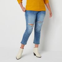 a.n.a Plus Womens High Rise Straight Leg Jean