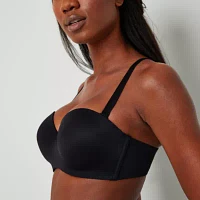 Ambrielle Everyday Lightly Lined Womens Medium Support Underwire Strapless Bra 306305