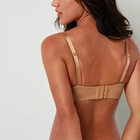 Ambrielle Everyday Lightly Lined Womens Medium Support Underwire Strapless Bra 306305