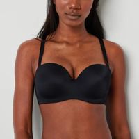 Ambrielle Everyday Lightly Lined Womens Medium Support Underwire Strapless Bra 306305