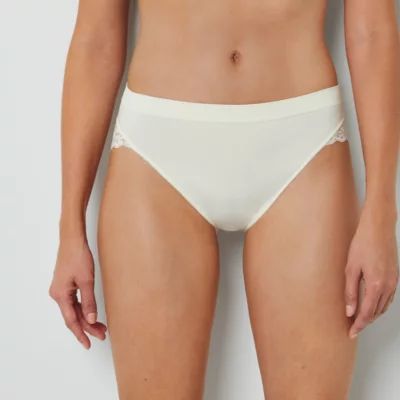 Ambrielle Seamless  Lace High Cut Panty 12p050