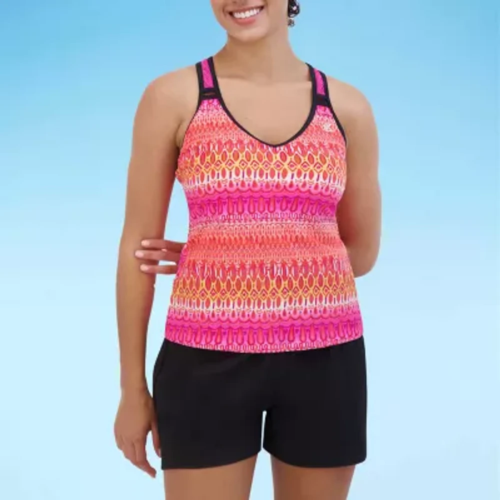 ZeroXposur Womens Built Bra Tankini Swimsuit Top