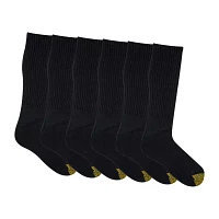 Gold Toe Harrington Mens 6 Pair Big and Tall Crew Socks
