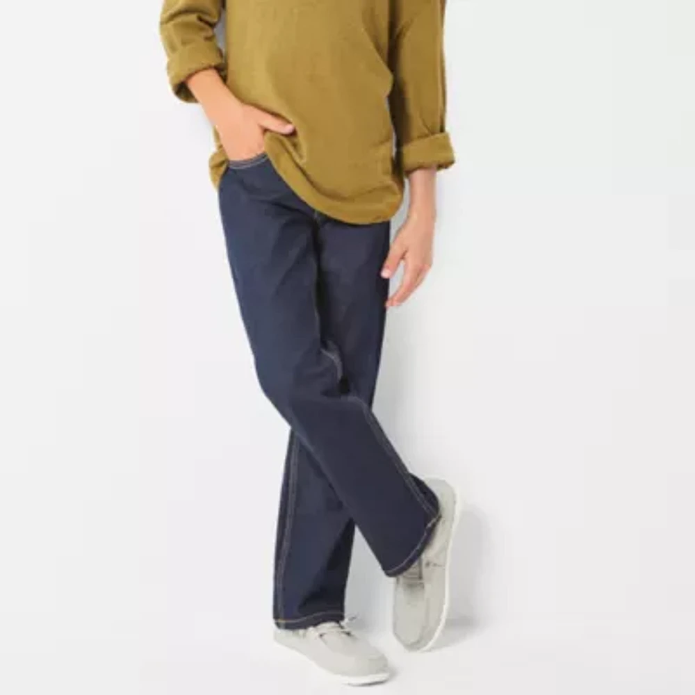 Thereabouts Little & Big Kid Boys Adjustable Waist Stretch Fabric Regular Fit Bootcut Jean