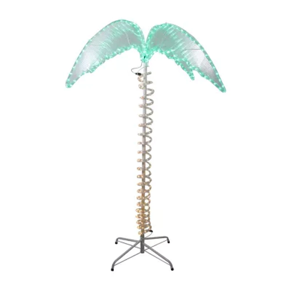 Northlight Led Palm Tree Rope Light Christmas Yard Art