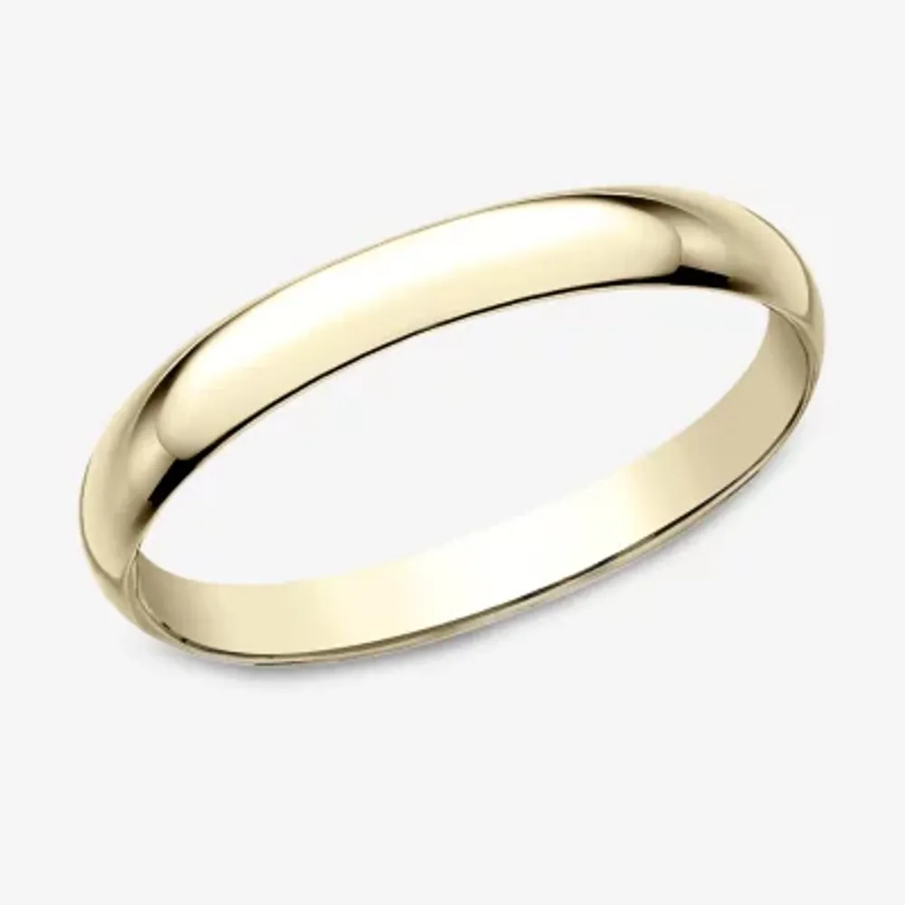 Womens 2MM 10K Gold Wedding Band