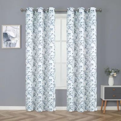 Regal Home Arlo Grommet Top Energy Saving Blackout Set of 2 Curtain Panel