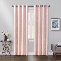 Max Blackout Mystique Grommet Top Embroidered 100% Single Curtain Panel