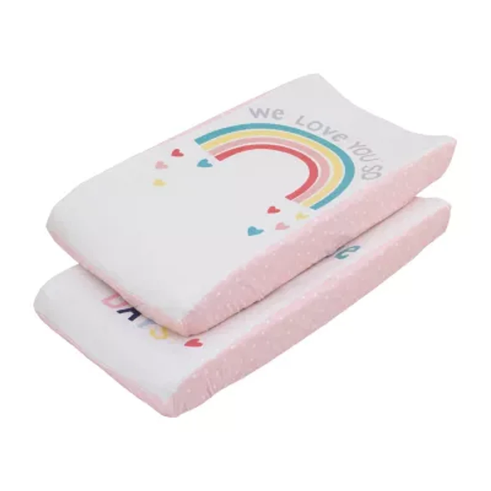 Nojo We Love You So 2 Pack Changing Pad Cover