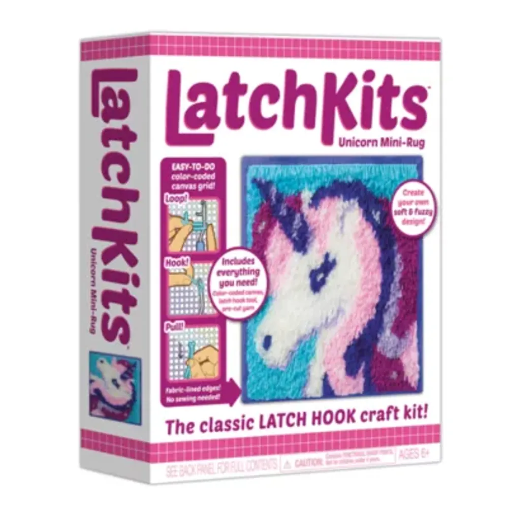 Latchkits Latchkits Mini Rug: Unicorn 8-pc. Embroidery Kit